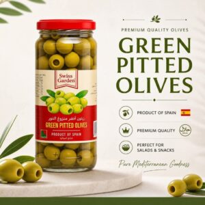 Green Pitted Olives